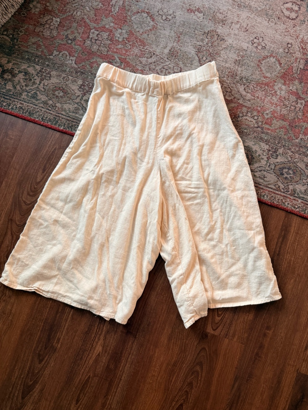 Halogen Cream Linen-Blend Bermuda Shorts